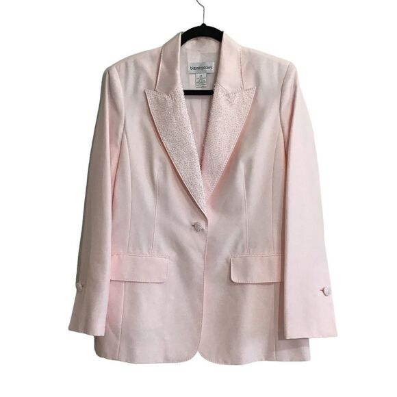 Bloomingdale’s Pink 3-Piece Skirt And Pants Suit Size 10 Barbiecore Baby Pink - Picture 1 of 11